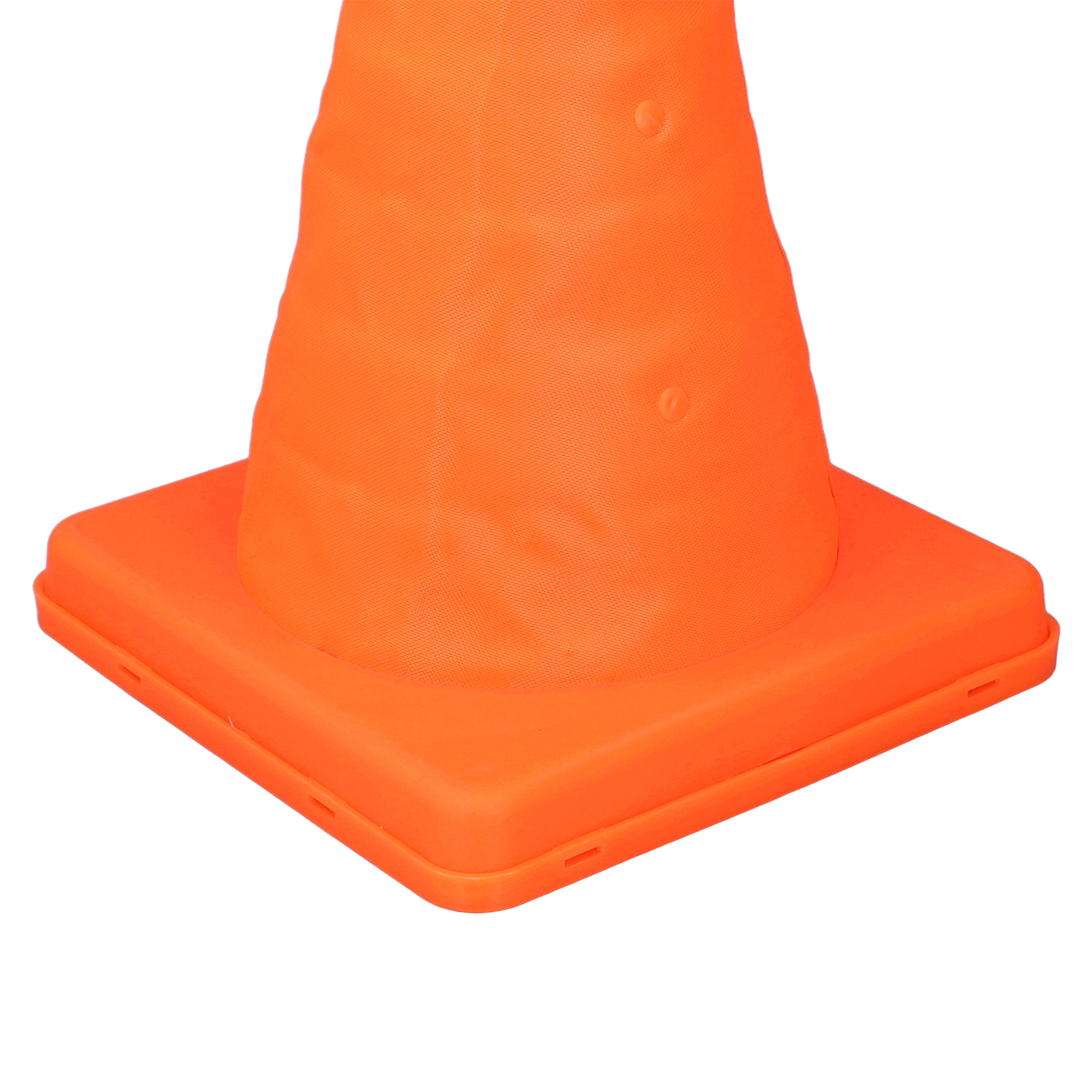 Traffic Cones Portable Highly Visible 30cm Safety Cones Oxford Cloth and PP Fluorescent Orange with Reflective Collar for Parking Lots