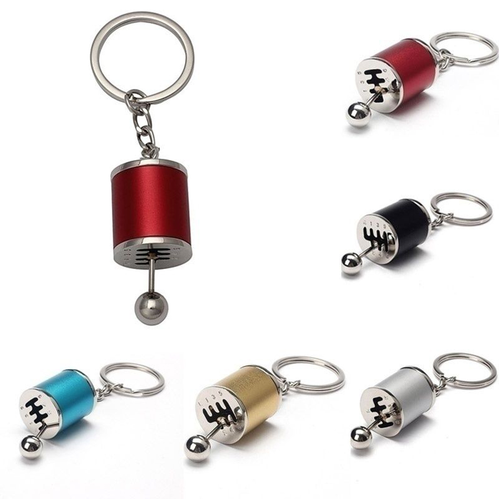 Creative Auto Part Model Gear Shifting Keychain Keyring ADHD Fidget Key Chain Style. 