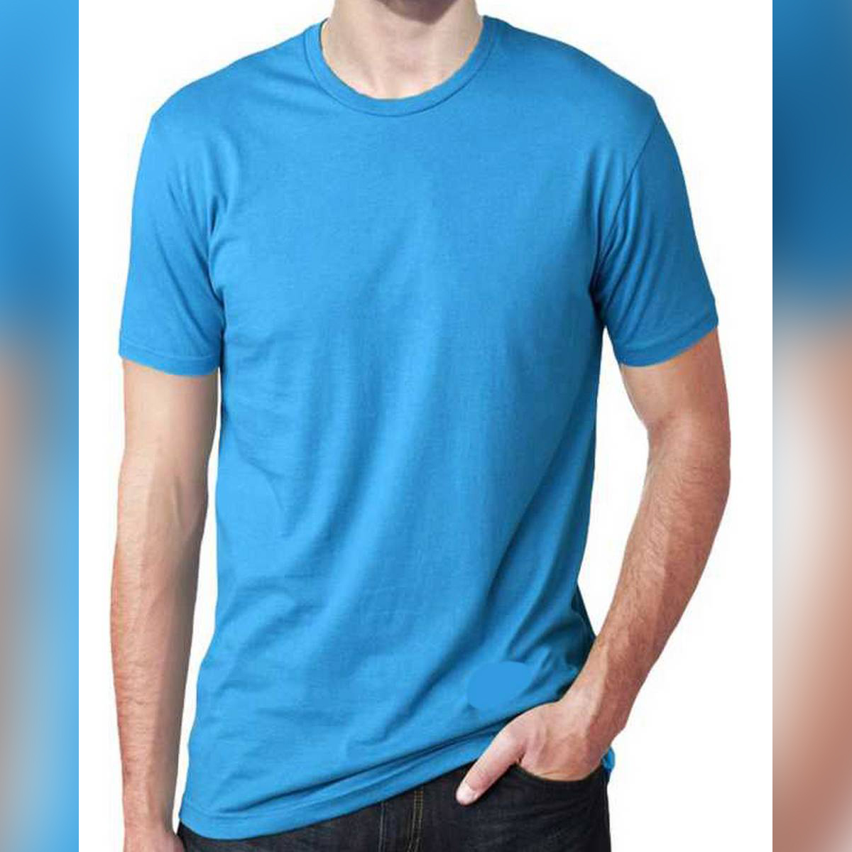 Sky Blue Solid Color T Shirt Buy Online At Best Prices In Bangladesh Daraz Com