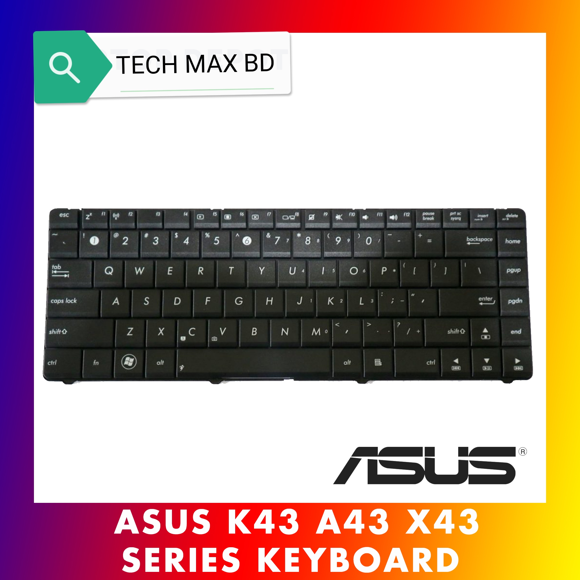 Asus Laptop Keyboard For Asus X42 X43 X44 A42 A43 A43S K42 K42D K43 N43 N82 U31 UL30 UL80 Laptop Keyboard - Keyboard - Keyboard - Keyboard. 