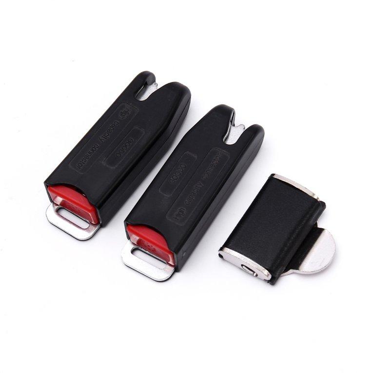 TE Car Seat Belt Clip Extender Safety Seatbelt Lock Buckle Thick Socket? black