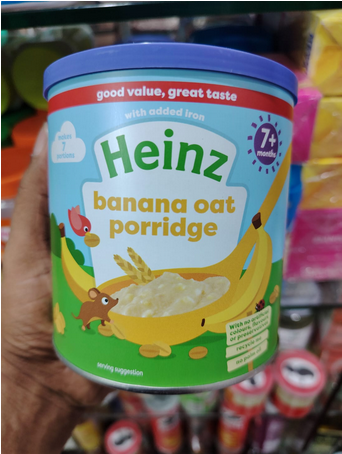 Heinz Cereal, Banana Oat Porridge (7m+) - 220g