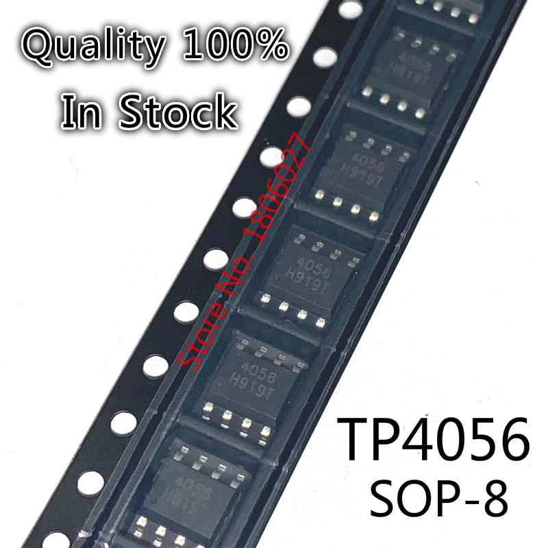 10PCS-20PCS TP4056 SOP8 4056E TC4056A TP4056E 4056 SOP-8 1A linear lithium ion battery charger IC chip