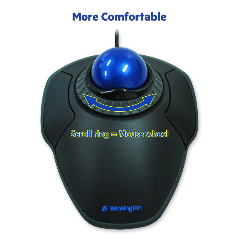 Mice Trackball Mouse with Scroll Ring Optical USB Mouse for PC or   for AutoCAD with Packag K72337. 