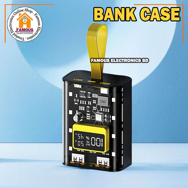 18650 Battery Charger Case Cool DIY Power Bank Box Fast Charging Case With Night Light Charging Power Bank Case. 