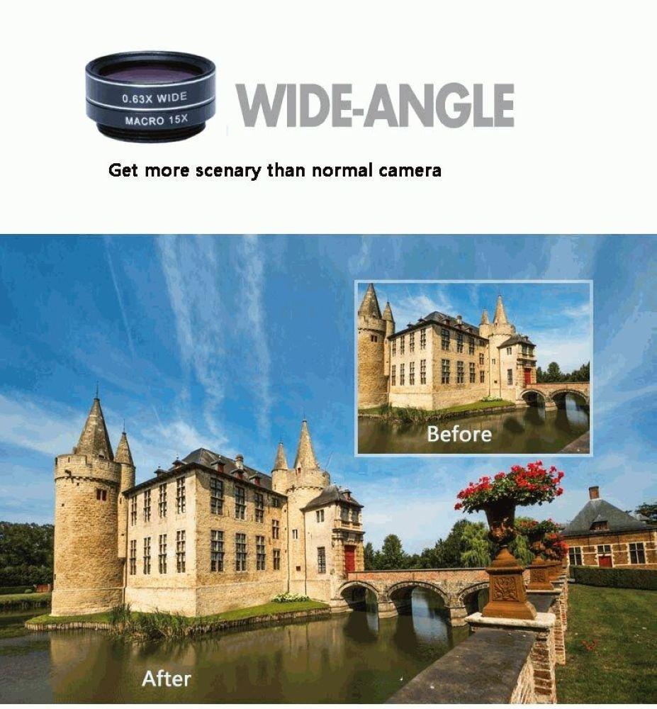 APEXEL APL - HS12XDG3ZJ Cell Phone Camera Lens Kit 4 in 1 12X Telephoto Lens with Tripod Wide Angle Macro Fisheye - Black. 