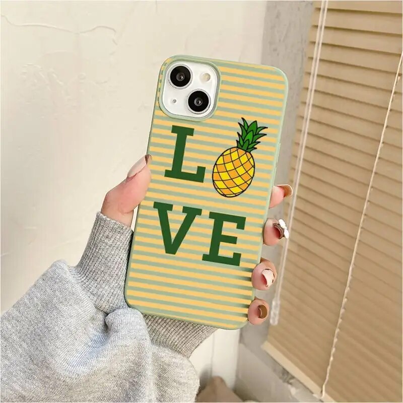 Fruit Pineapple Phone Case For Iphone 7 8 Plus X Xr Xs 11 12 13 Iphone15 15promax Mobile Iphones 14 Pro Max Case. 