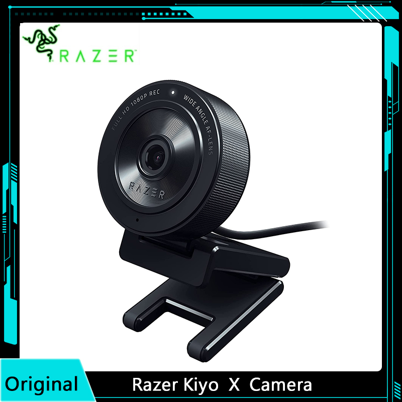 Razer Kiyo X Full HD Streaming Webcam: 1080p 30FPS or 720p 60FPS Equipped with Auto Focus Fully Customizable Settings