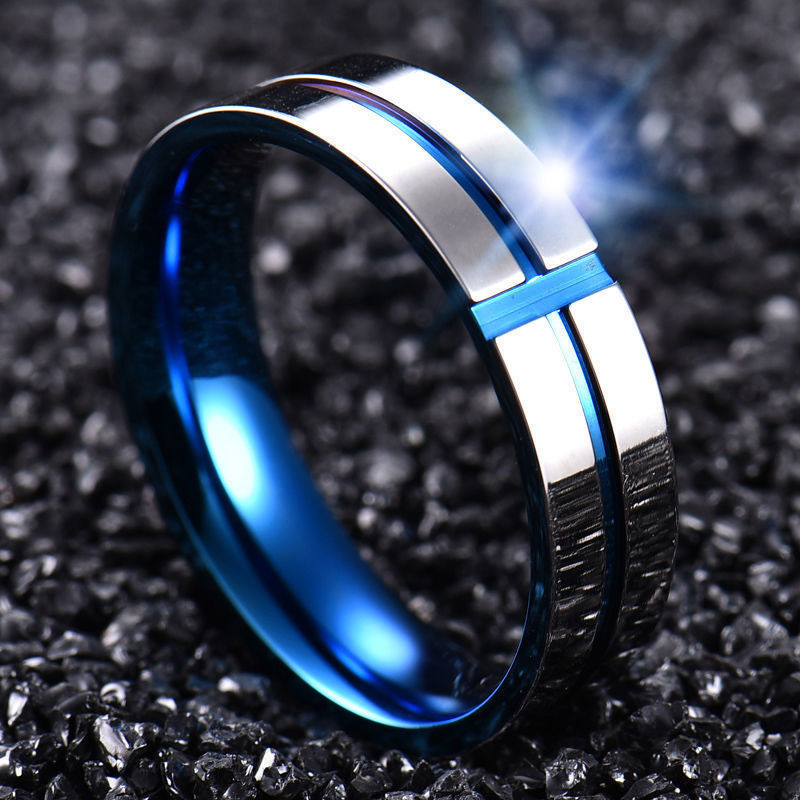 Ring men's high-end titanium steel ring ins style non-fading index finger ring men's and women's hip-hop niche design tail ring