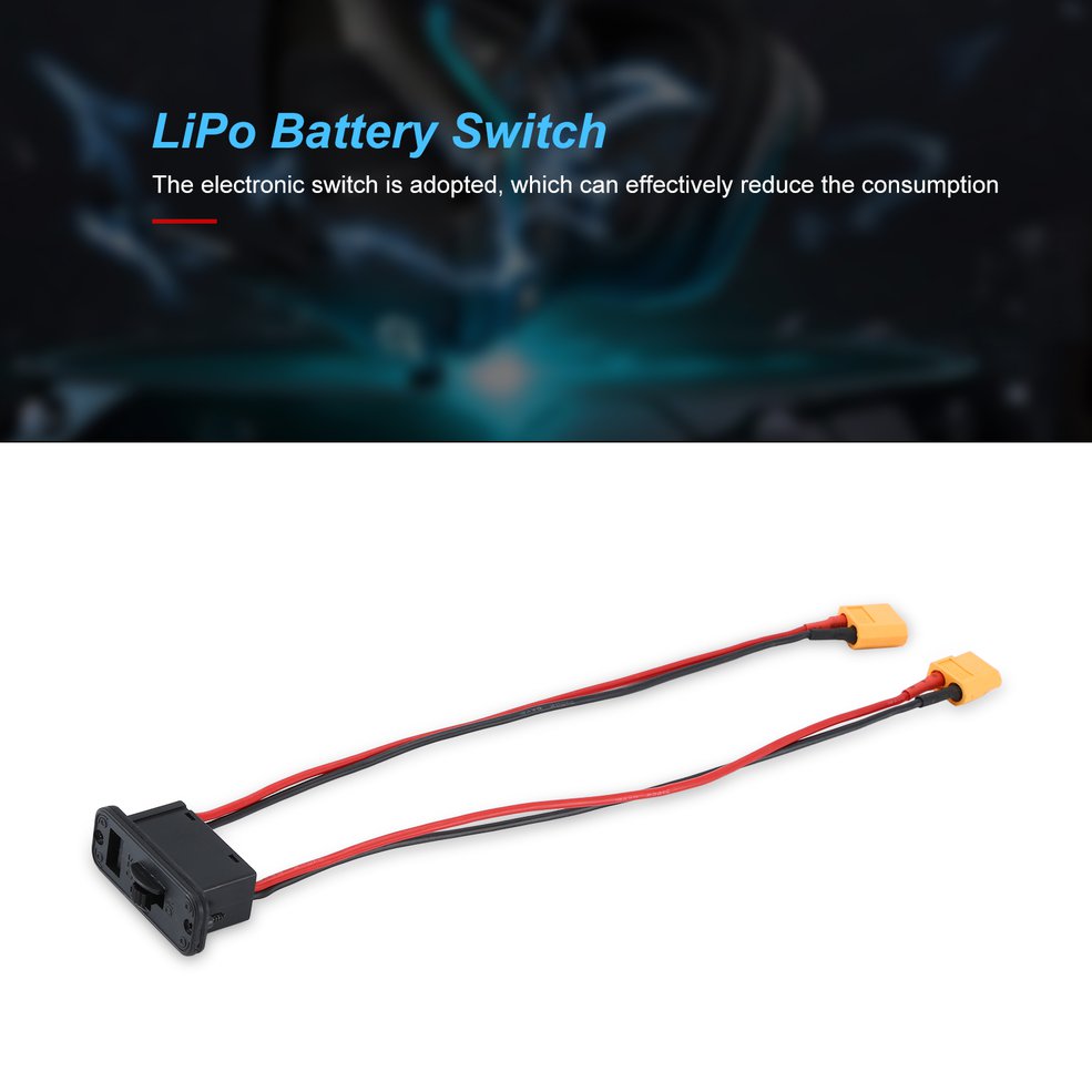 Large Current Electronic Lipo batterry Switch With XT60 PlugRC Model Set - Multicolor. 