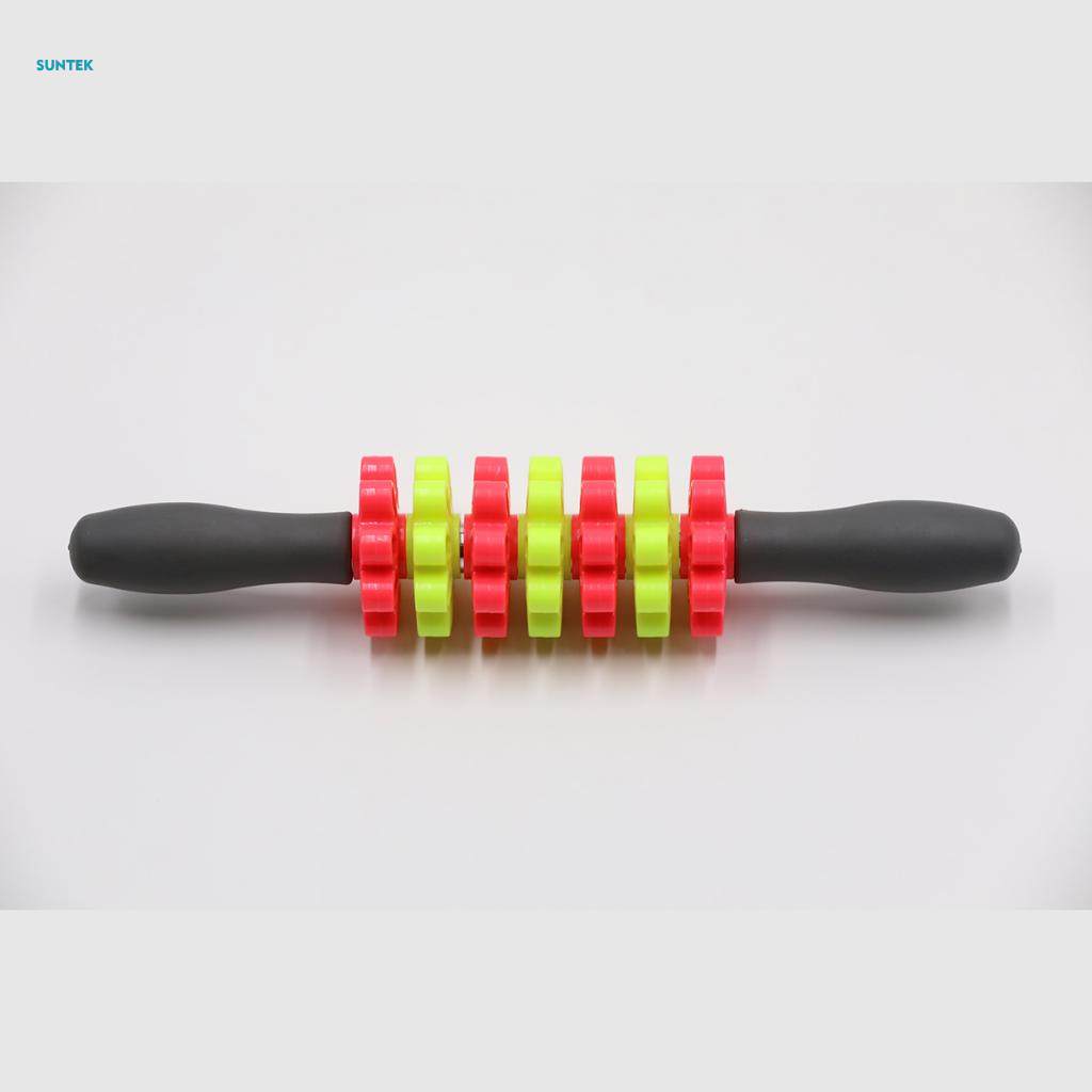 Muscle Roller Leg Massager - Best Massage Roller Stick - Deep Tissue, Trigger Points, Cramps, Quads, Calf & Hamstring Tightness, Myofascial Release - 35cm. 