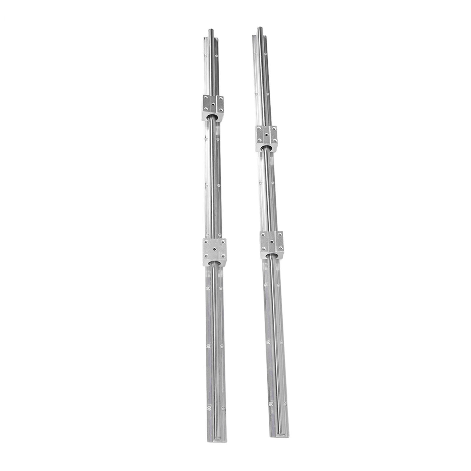 Linear Guide Rail and Slider 800mm Length Linear Rail Slider Set 12mm Diameter Shaft for Machine Tool. 