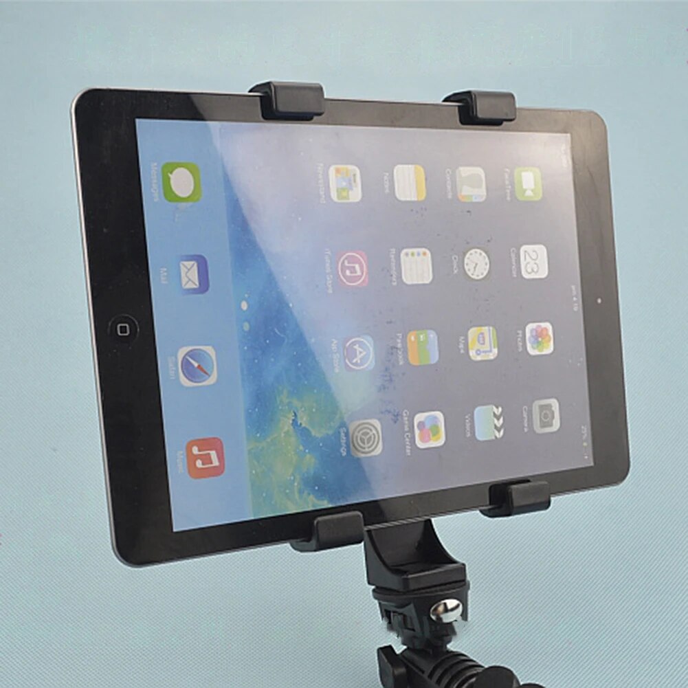 Universal Adjustable Tablet Holder 1/4 Inch Thread Adapter Tripod Mount Phone Tablet Clip Holder for iPad Holder Tablet Stand. 