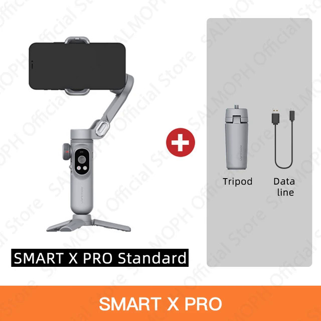 AOCHUAN Smart X / X Pro 3-Axis Foldable Handheld Gimbal Stabilizer Fill Light Wireless Charging For Smart Phone Action Camera. 