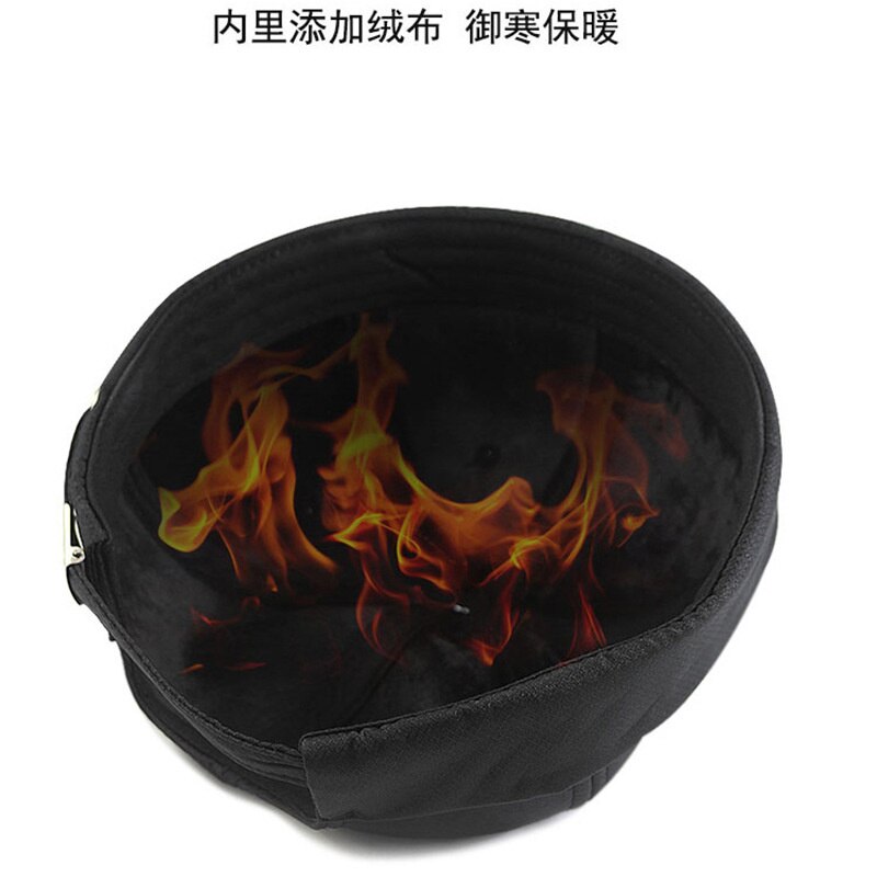 Winter Men Fleece Lining Docker Cap Skullcap Big Size Sailor Cap Beanie Hats Men Bucket Cap Brimless Hat Skullcap Bonnet Dad Cap. 