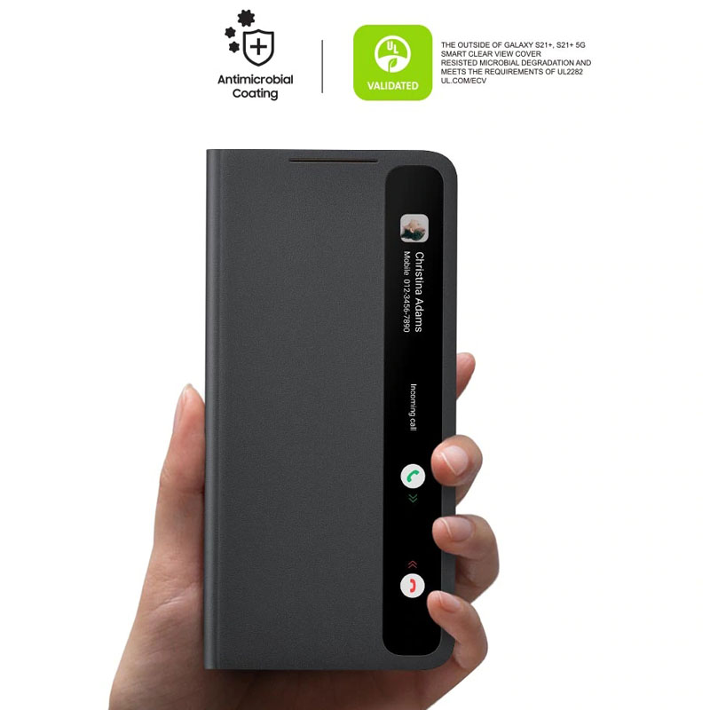 For Samsung S21 Smart View Flip Mirror Case For Galaxy S21 Plus /S21 Ultra 5G Phone LED Cover S-View Cases EF-ZG998. 