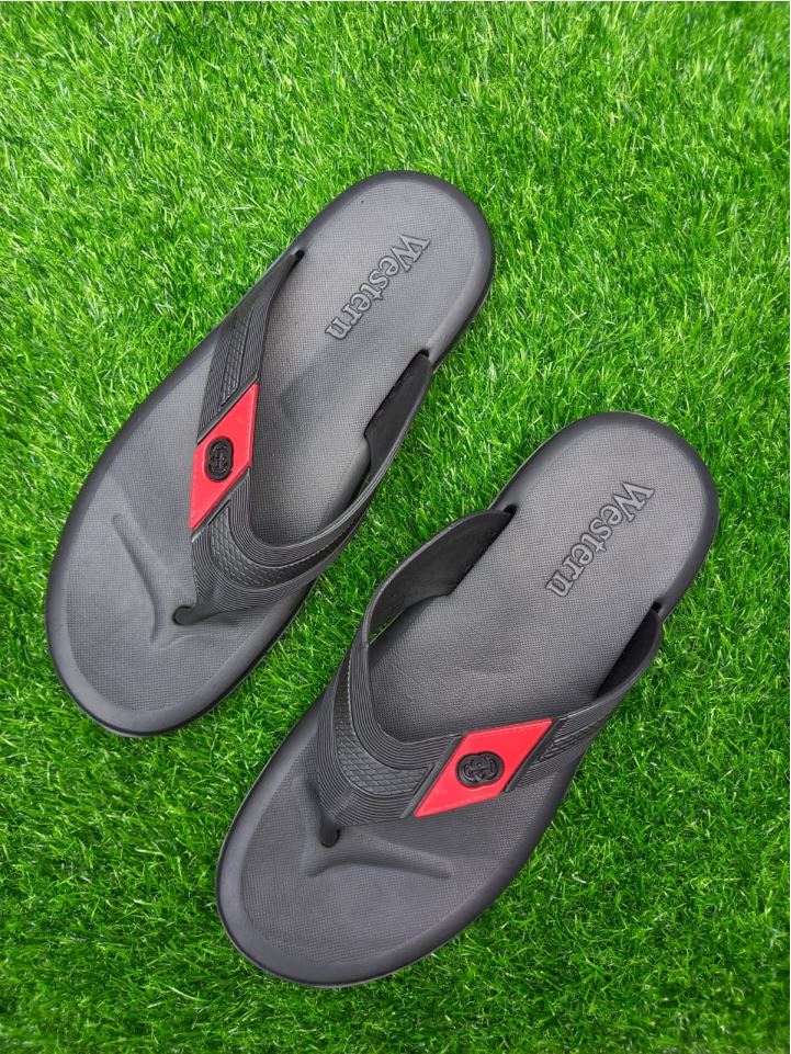 2 Belt Waterproofed Slipper Sandal For Men | Western Sandal | Plastic Rubber sandal |