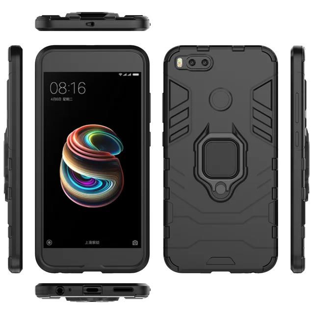 Shockproof Armor Case for Xiaomi Mi 5X A1 Case Ring Holder Stand Phone Back Cover for Xiomi Mi A1 5X MI5X MIA1 Funda Capa. 