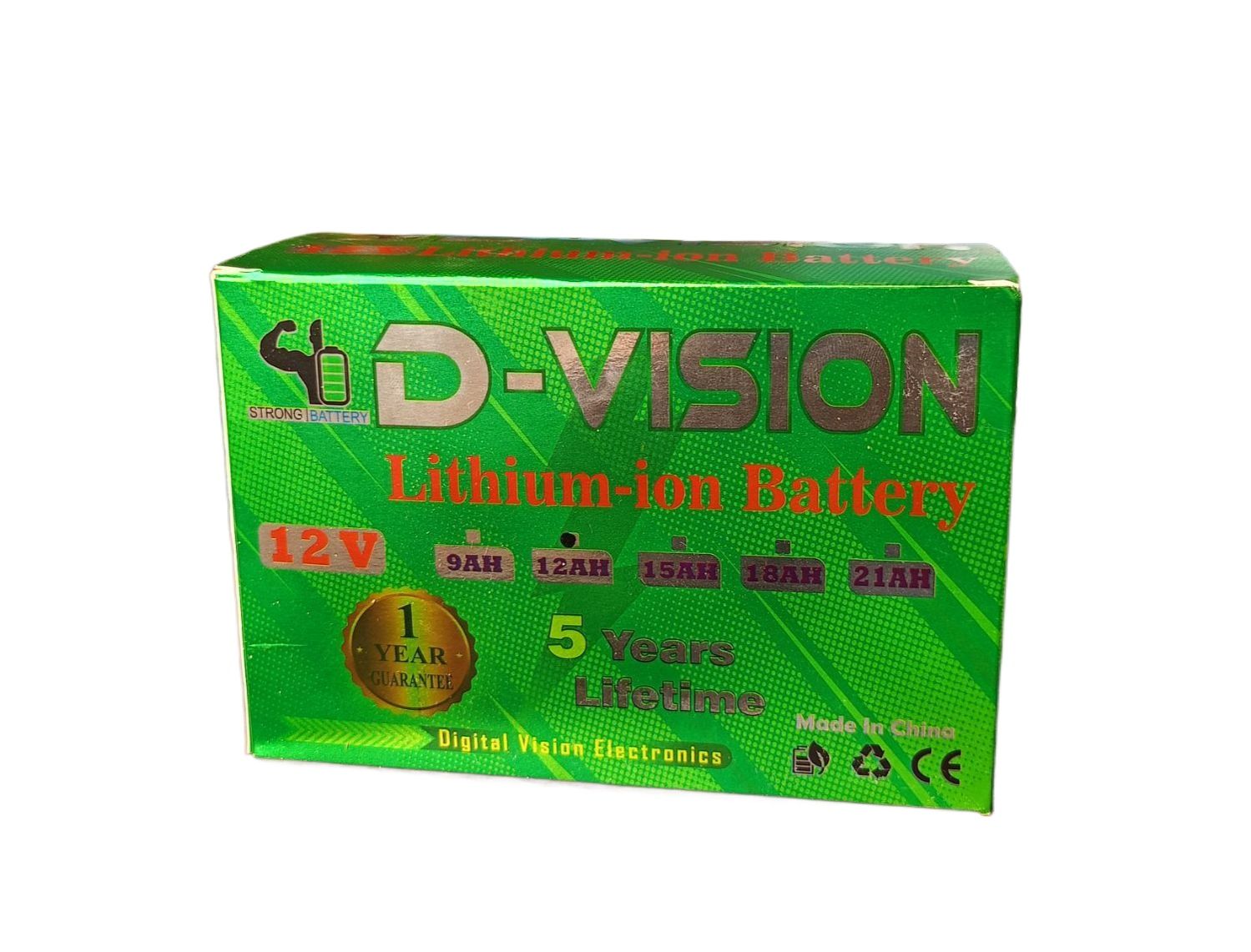 12 Volt 12ah battery D Vision Lithium-ion cell BMS Protection with 1 Years Grunte. 