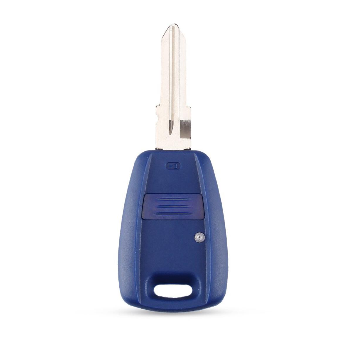 Car Key case Case For Fiat 500 Duo Bravo Transnder SIP22/GT15R Uncut Blade Key Blue Blank Case Replacement-GT15 Blade