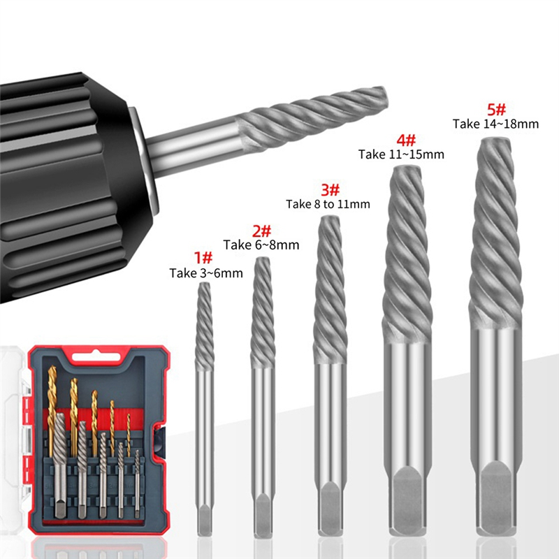 10 Pcs Broken Screw Sliding Wire Extractor Broken Wire Extractor Artifact Tool Set (Gold+Silver). 