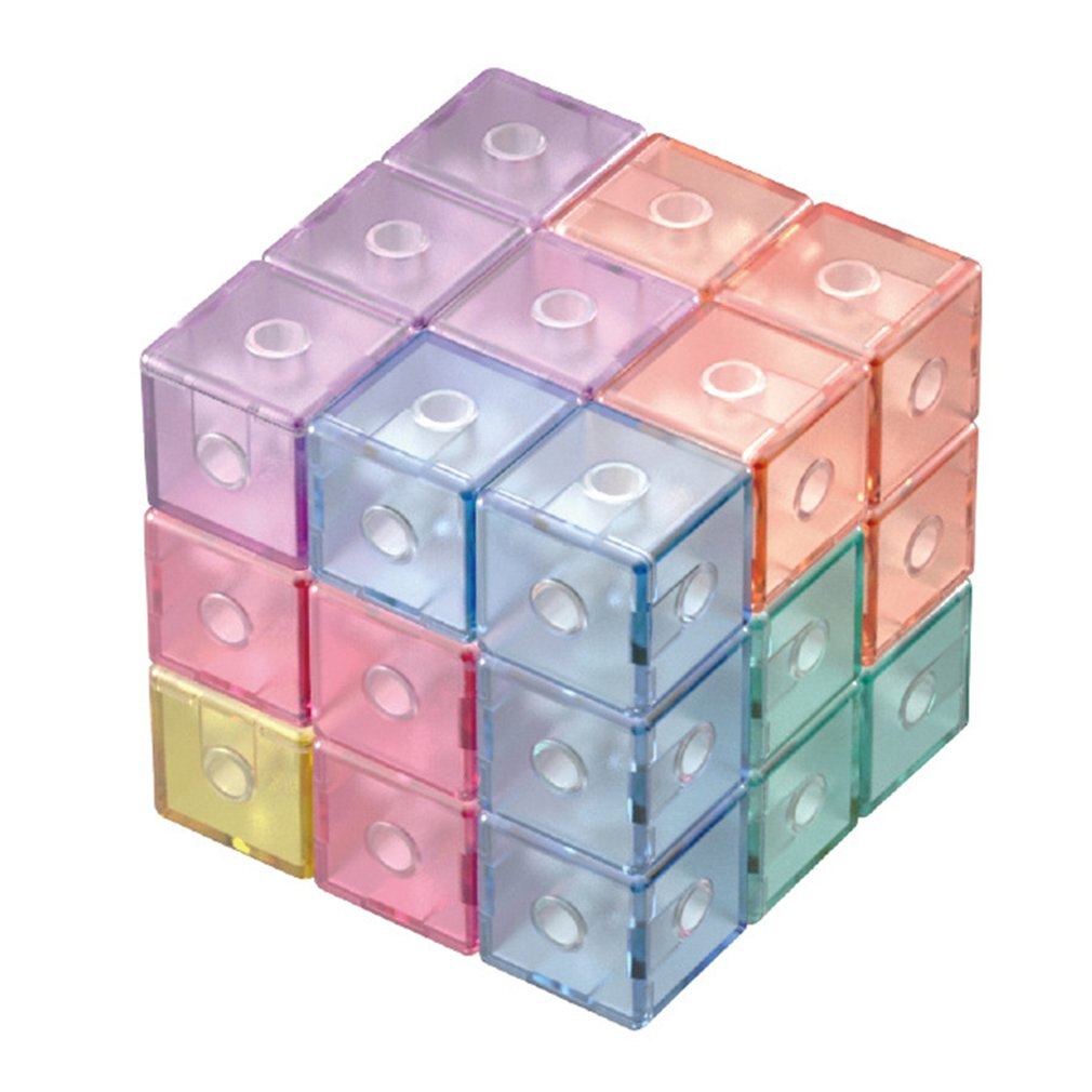 【happy one】Puzzle blocks magnetic cube magic Soma cube magnet cube toys for children for kids. 