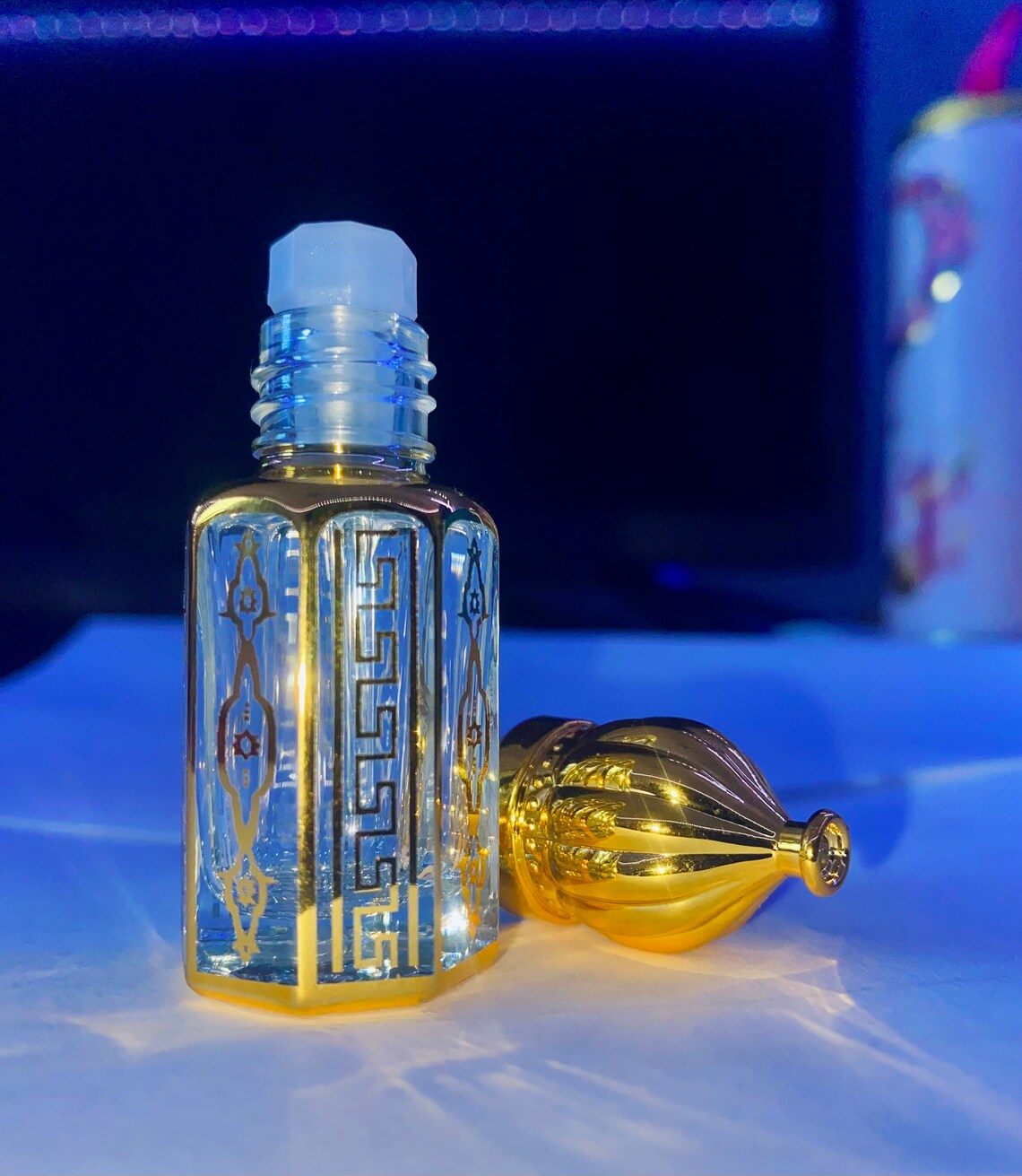 6 ml Crystal Glass Attar empty Bottle. 