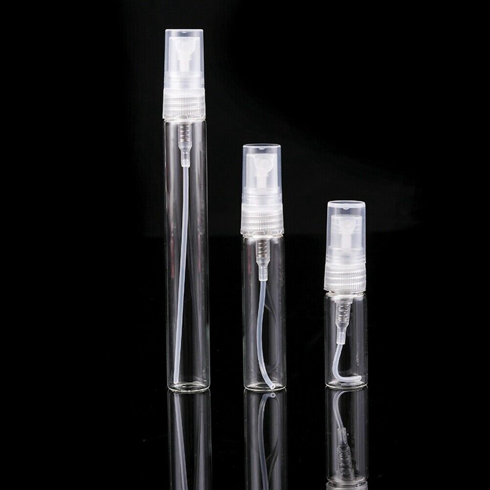 5Pcs 2/3/5/10ML Portable Mini Perfume Bottle Glass Empty Cosmetics Bottle Sample Test Tube Bottle Thin Glass Vials. 