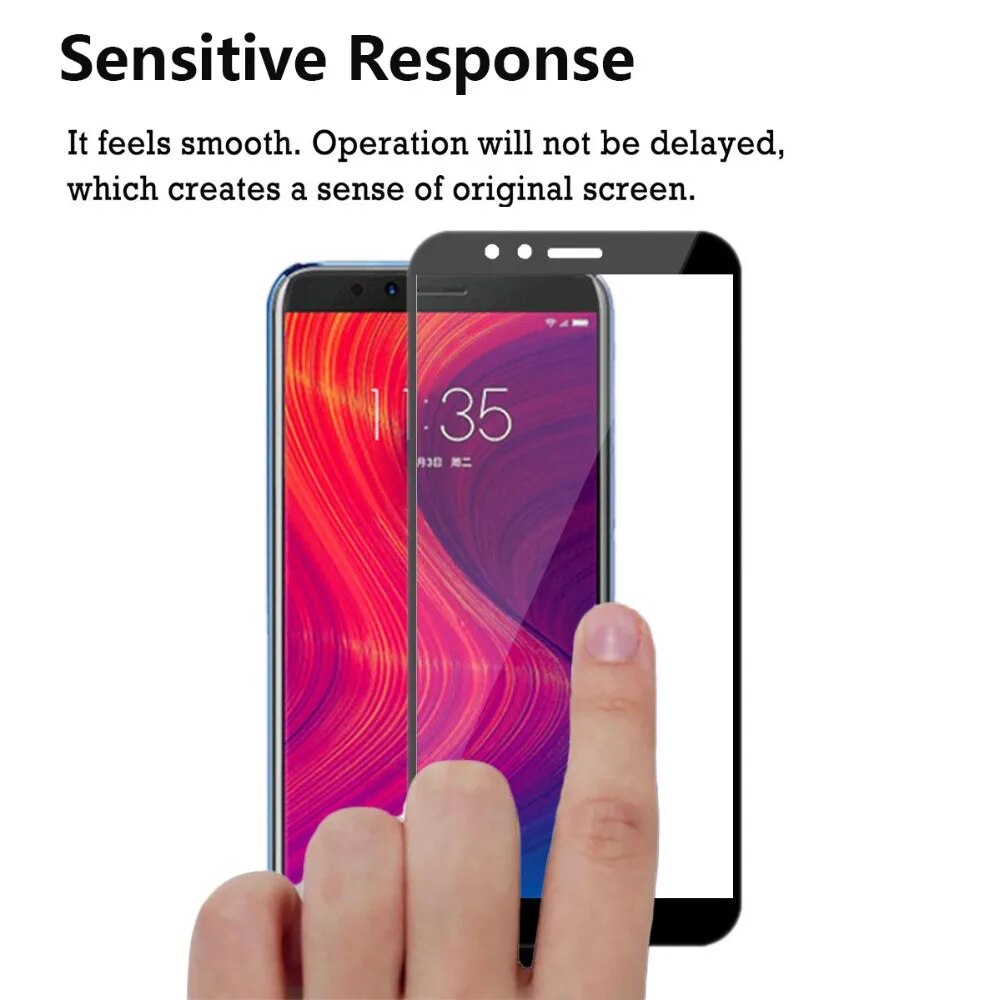 3D Full Cover Black Tempered Glass For Lenovo K5 Play L38011 K5 Pro L38041 for Lenovo A5 L18011 Screen Protector Protective Film. 