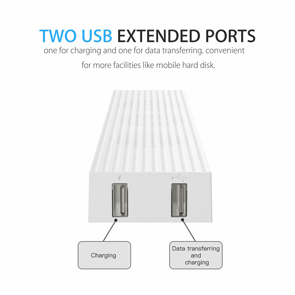 For Xbox One S Cooling Fan with 2 USB Ports Hub and 3 H/L Speed Adjustment Cooling Fans Cooler for Xbox One Slim Gaming Console. 