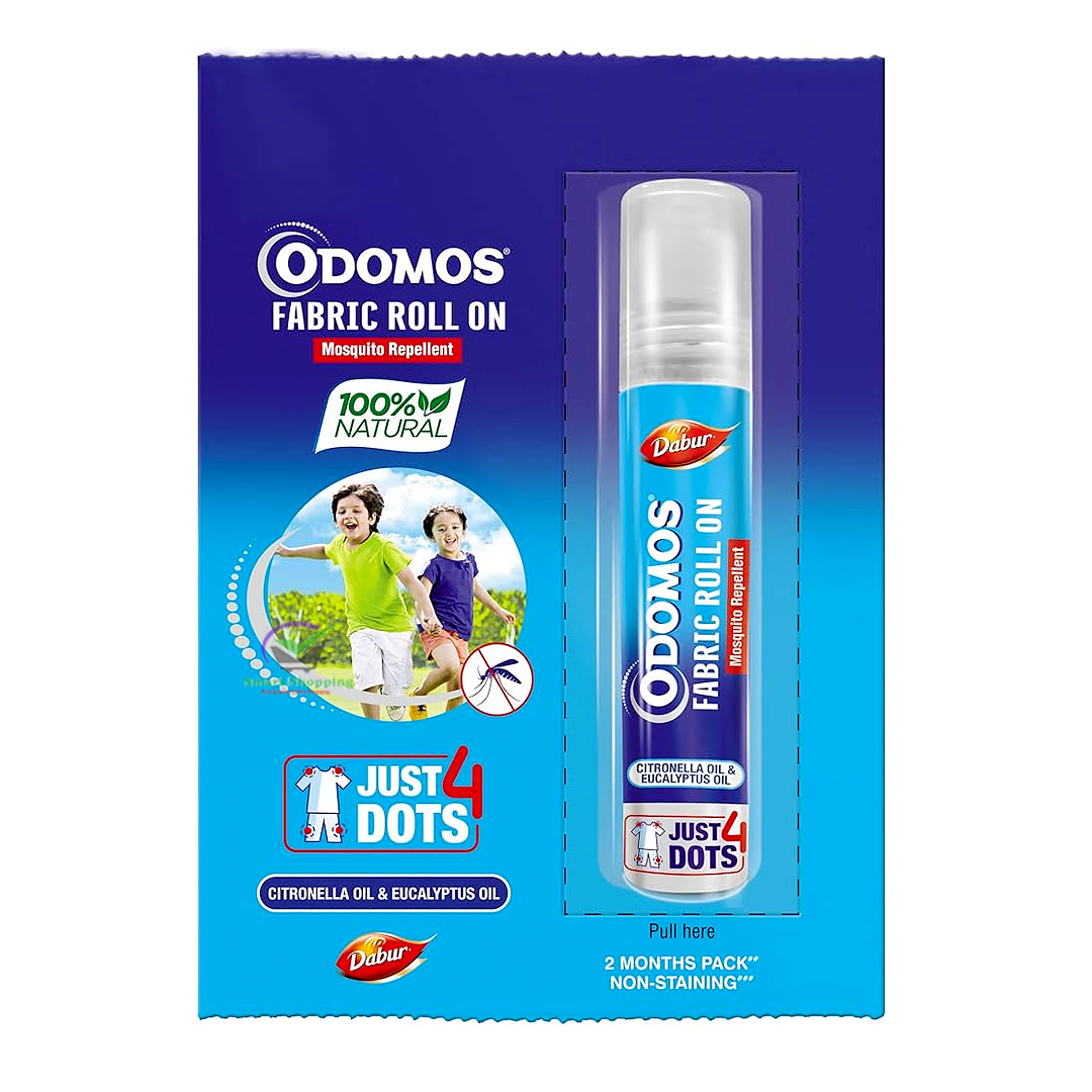 Odomos Mosquito Repellant Fabric Roll On - 8ml