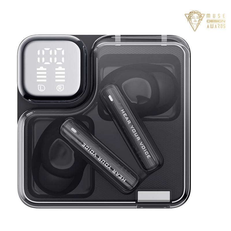 QCY MeloBuds Neo T31 Sci-Fi Aesthetic Earbuds – Transparent TWS | 6 Months Warranty by TRONZZ