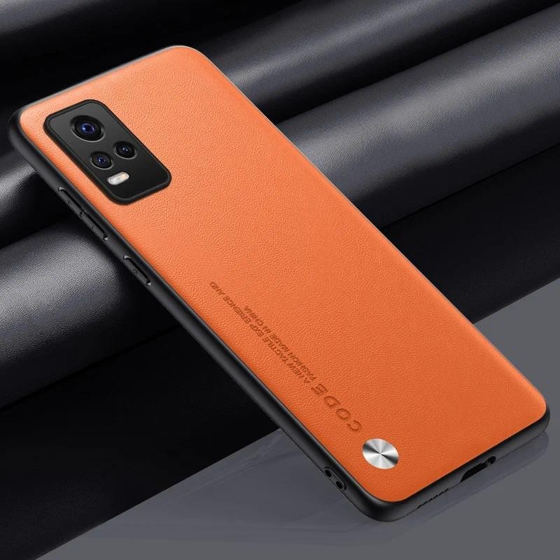 New Phone case Vivo V21E 4G V20 SE Carbon Fibre Leather Silicone Shockproof Protection Casing For Vivo V21 V21E 5G Back cover
