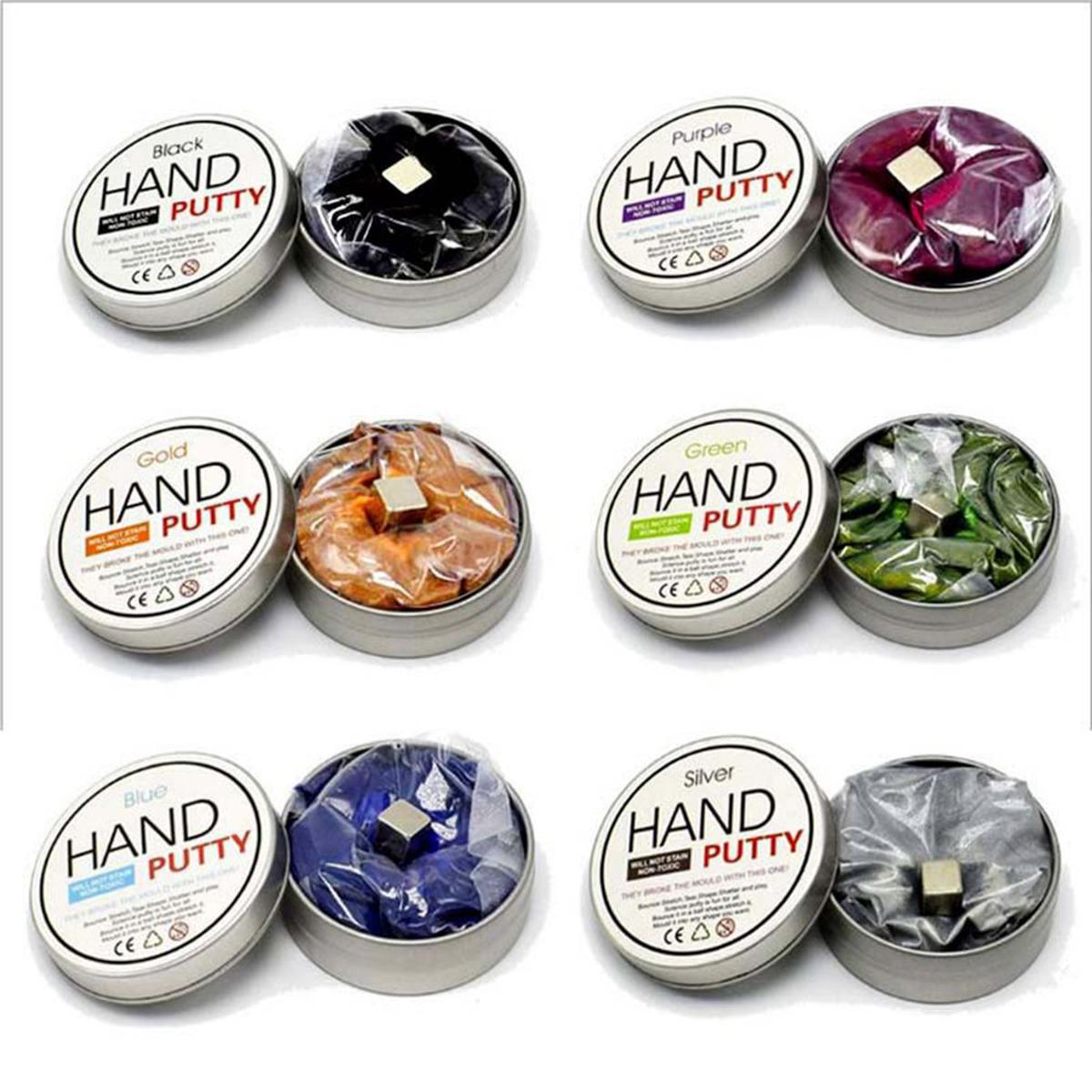【happy one】Hand Modeling Clay Putty Slime Play Dough Magnetic Plasticine Children Kids Polymer Clay Toys