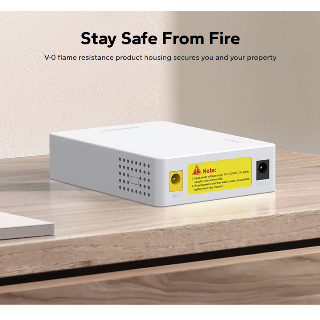 MARSRIVA KP3 EC 8400mAh Smart Mini Router DC UPS 18Watt max output with 3 DC output and 1 USB Output (Adapter not Included). 