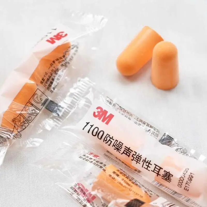 10 pairs/ 20 pcs 3M 1100 Foam Ear Plug Uncorded Earplugs 29 dB Noise Reduction Rating