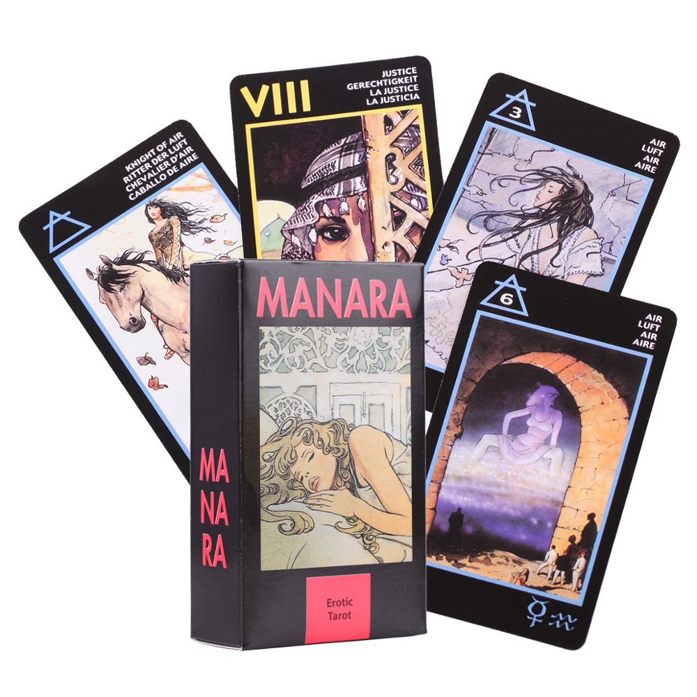 【ZOETN-HOT TOY Store】New Styles Manara Tarot Deck Cards English Version Divination Card Game Family Board Game
