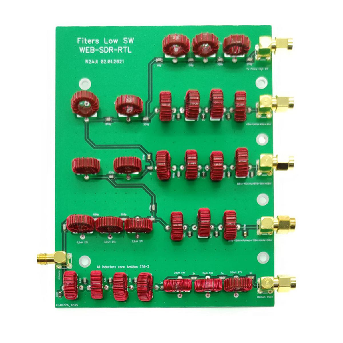 WEB SDR Low HF and LF MF Bands Filters Low SW for Wave Radio SDR R