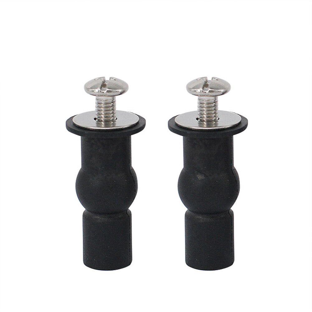 2PCS Universal Toilet Seat Fixings Fix Expanding Rubber Top Nuts Screws For Toilet Seat Top Fix Toilet Seat Screws Nut Cover Lid. 