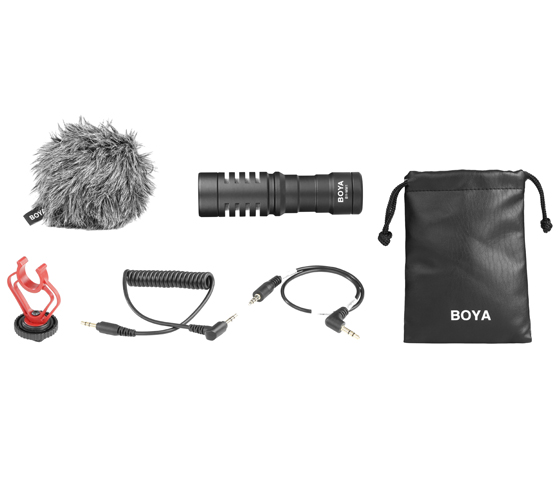 BOYA BY-MM1 (for iPhone, Android Smartphones, DSLR Cameras Camcorders - Battery-Free Camera Microphone Vlog Video Mic) 1 Year official warranty On-Camera Shotgun Microphone. 