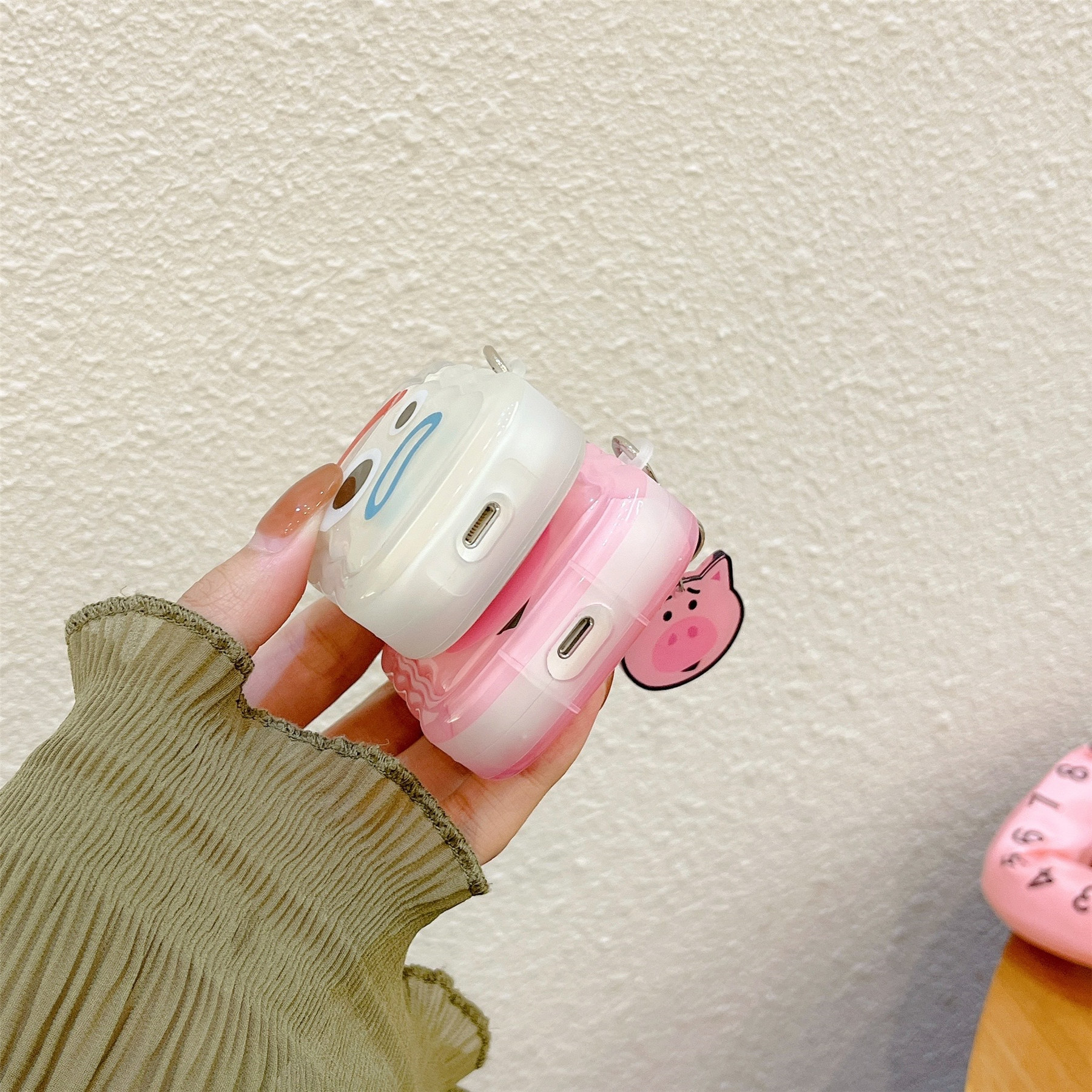 Cartoon Figure Toy Story Cute Lotso Earphone Cases For 1 2 Pro 2 3rd Bluetooth Headset Box Funda Soft Cover. 