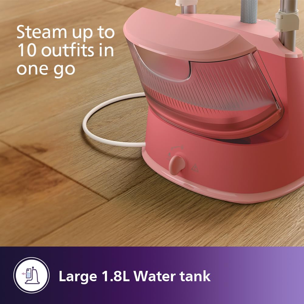 Philips STE1020/40 Double Pole Garment Steamer | 1800 Watt. 
