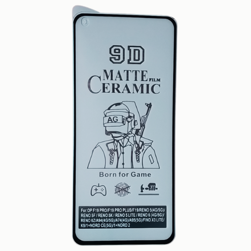 Matte Ceramic Film Screen Protector I OPPO K9 5G / OPPO FIND X3 LITE 5G I Matte Finish Full Coverage Screen Guard Protector Screen Protector (It's Not GLASS). 