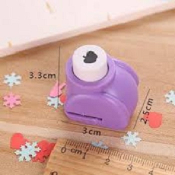 Mini Paper Craft Punch Card Scrapbooking Engraving Kid Cut DIY Handmade Hole Puncher for Festival Papers and Greeting Card Set of 10 with Random Color Tags Cards Craft DIY Punch Cutter Tool. 