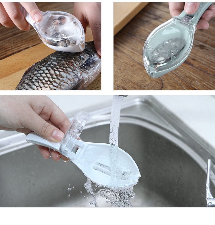 Fish Skin Brush Scraping Fishing Scale Brush Graters Fast Remove. 