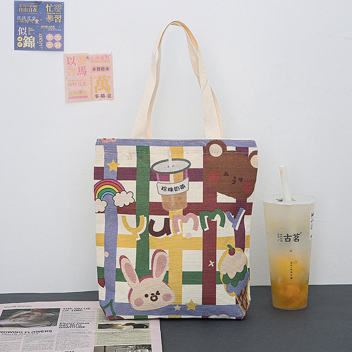 Canvas Tote Bags for Women Casual Shopper Cute Designer Handbag