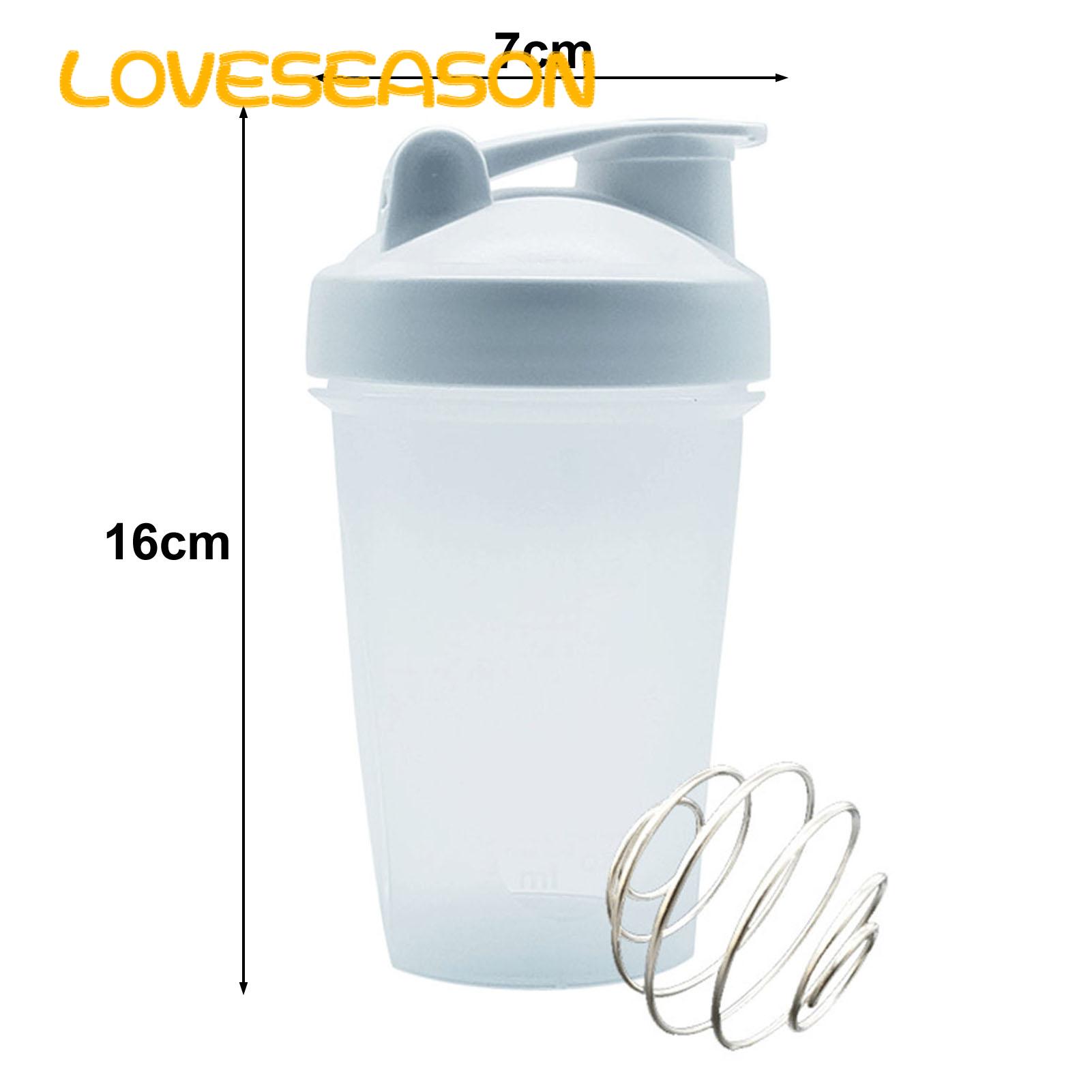 Leak-proof Shaker Bottle 400ml Protein Shaker Bottle Set with Non-slip Design Leak-proof Flip-top Spout Bpa-free Cups with Stainless Steel Mixing Balls for Fitness Enthusiasts in Asia Gym Water Bottle. 
