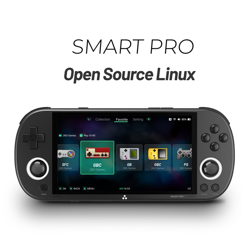 For Trimui Smart Pro Game Console 64GB 9000+ Games Linux Retro Video Game Console Supports Multiple Emulators. 