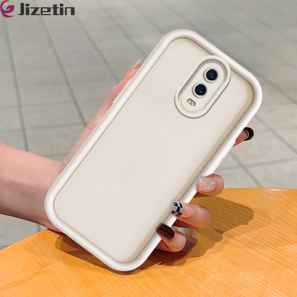Jizetin for OPPO R17 Back Cover Classical Color Ladder Camera Soft Rubber Mobile Phone Case