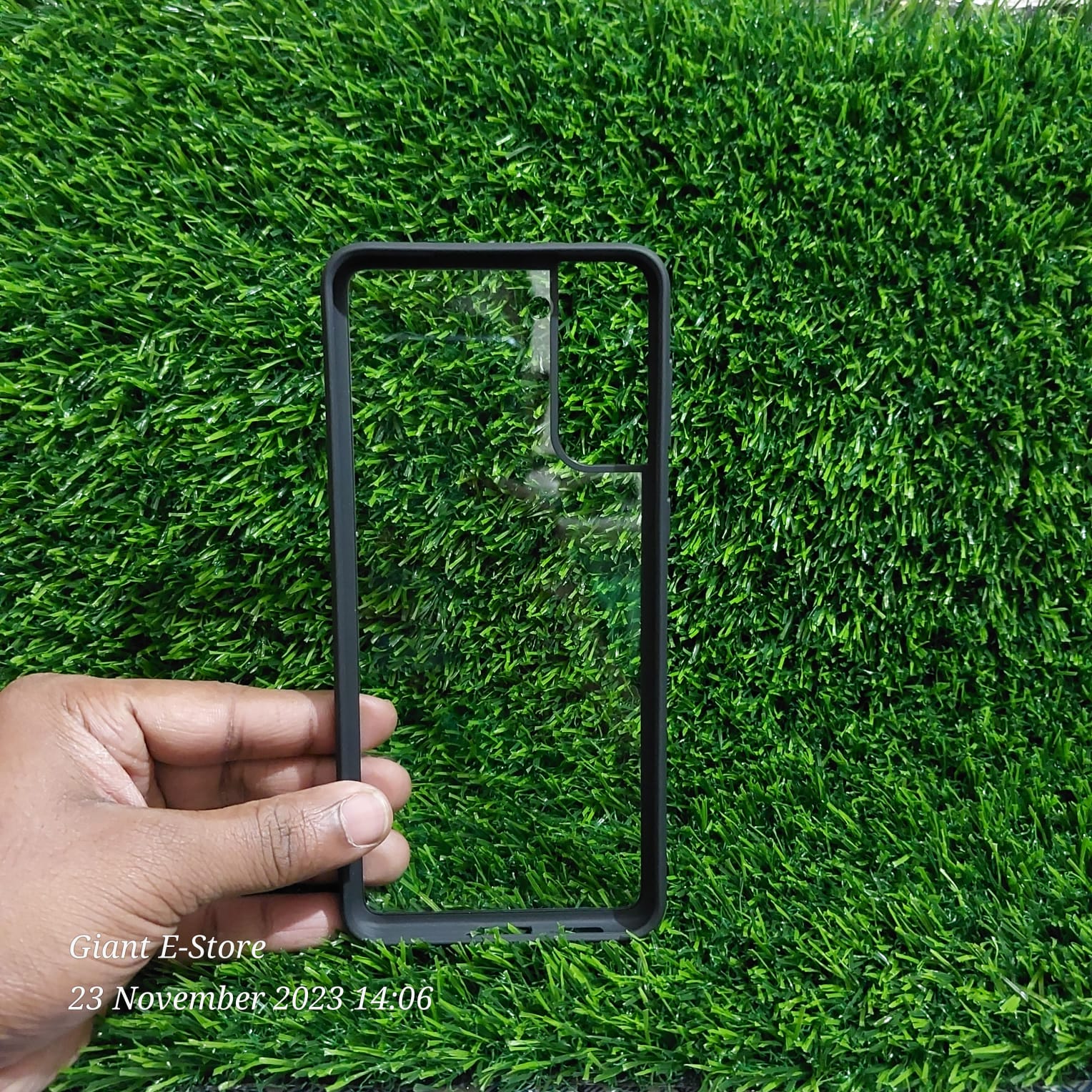 Q Series Case For Samsung Galaxy S21+ /Samsung Galaxy S21 Plus Transparent Black Shockproof Camera Protective Premium Quality Back Cover. 